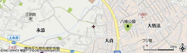 大分県中津市古城周辺の地図
