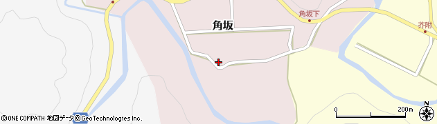 徳島県海部郡海陽町角坂天神後周辺の地図