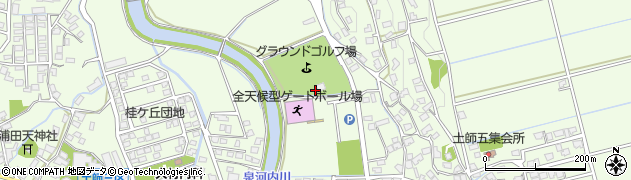 桂川町　グラウンド・ゴルフ場周辺の地図