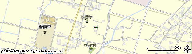高知県南国市立田2248周辺の地図