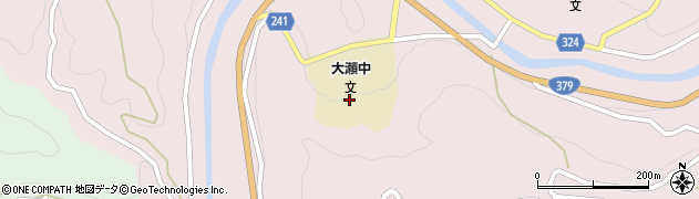 内子町立大瀬中学校周辺の地図