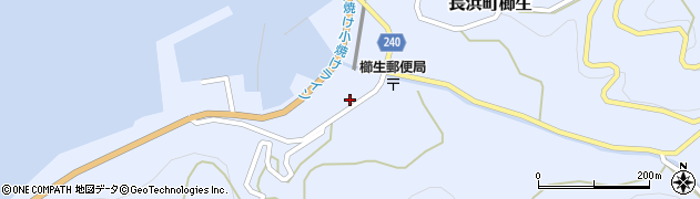 愛媛県大洲市長浜町櫛生甲161周辺の地図