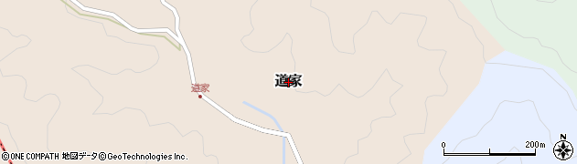 高知県芸西村（安芸郡）道家周辺の地図