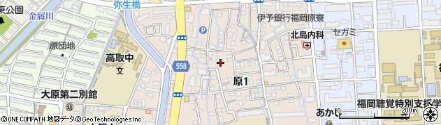 原汐入公園周辺の地図