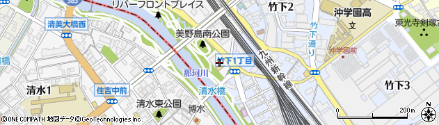 王子不動産株式会社　福岡営業所周辺の地図