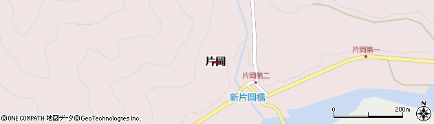 高知県越知町（高岡郡）片岡周辺の地図