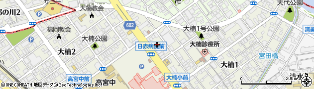 無添くら寿司 福岡日赤前店周辺の地図