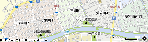 高知県高知市三園町周辺の地図