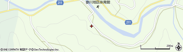 愛媛県喜多郡内子町中川797周辺の地図