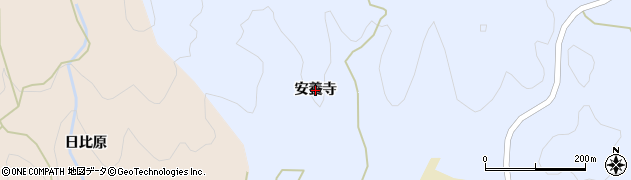 徳島県海陽町（海部郡）久保（安養寺）周辺の地図