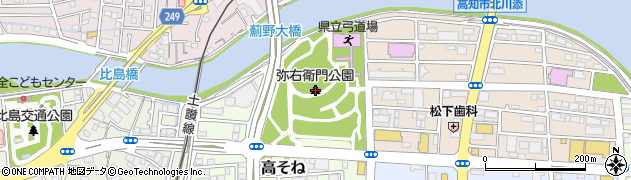 弥右衛門公園周辺の地図