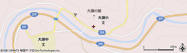 愛媛県喜多郡内子町大瀬中央262周辺の地図