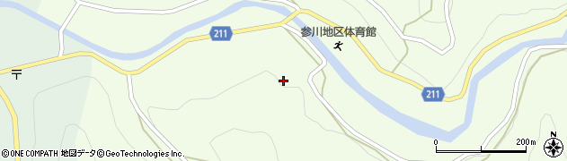 愛媛県喜多郡内子町中川754周辺の地図