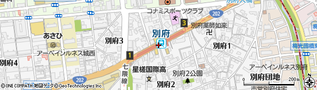 別府駅周辺の地図