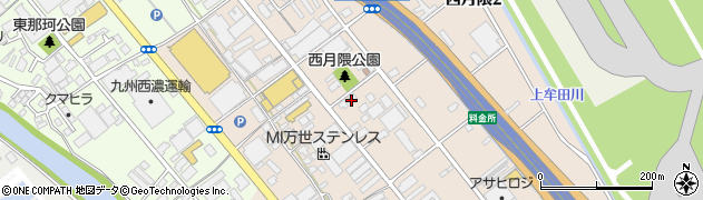 香月テント株式会社周辺の地図