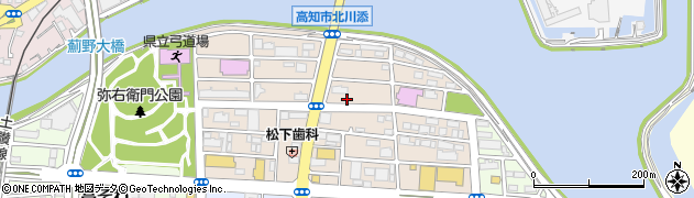 高知県高知市北川添周辺の地図