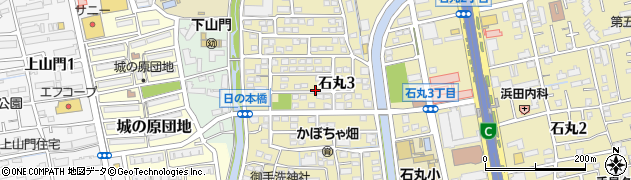 福岡県福岡市西区石丸3丁目周辺の地図