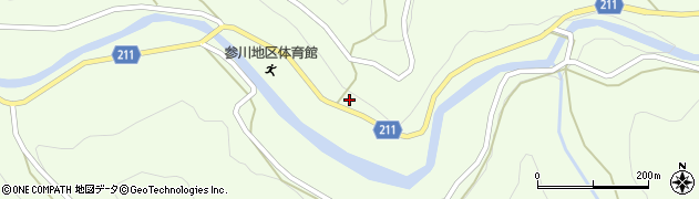 愛媛県喜多郡内子町中川3282周辺の地図