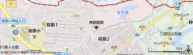 神武医院周辺の地図