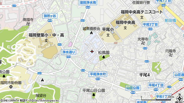 〒810-0017 福岡県福岡市中央区平丘町の地図
