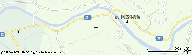 愛媛県喜多郡内子町中川691周辺の地図