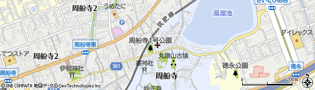 福岡県福岡市西区周船寺159周辺の地図