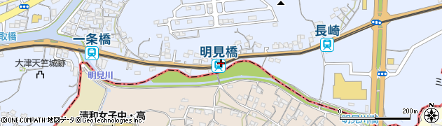 明見橋駅周辺の地図