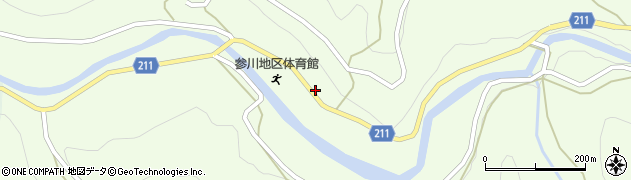 愛媛県喜多郡内子町中川3239周辺の地図