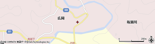 徳島県海部郡海陽町広岡広岡周辺の地図