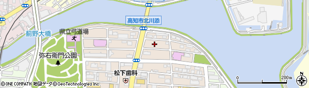 高知県高知市北川添14周辺の地図