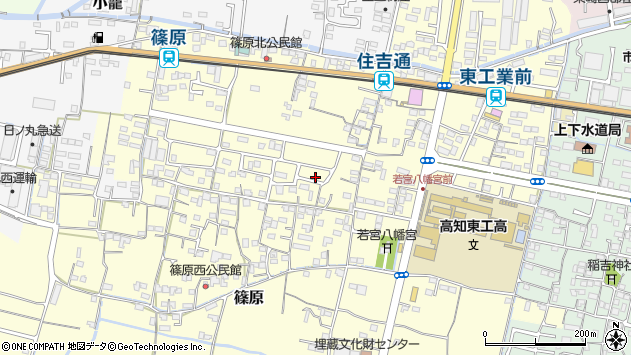 〒783-0006 高知県南国市篠原の地図