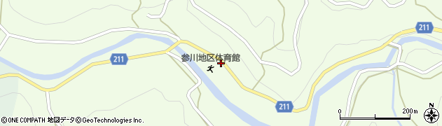 愛媛県喜多郡内子町中川3351周辺の地図