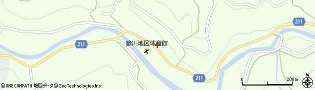 愛媛県喜多郡内子町中川3235周辺の地図