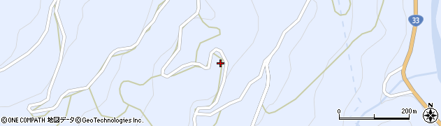 久万高原町　藤社公会堂周辺の地図
