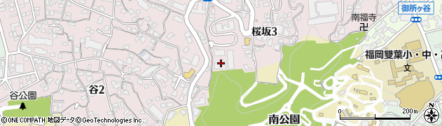 鍵交換の生活救急車　福岡市中央区受付センター周辺の地図