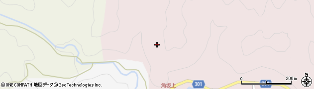 徳島県海陽町（海部郡）角坂（九艘谷）周辺の地図