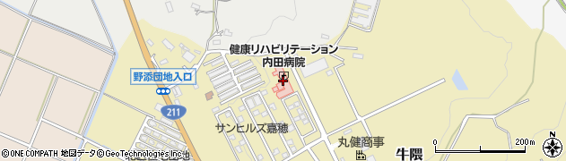 健康リハビリテーション内田病院 訪問看護ステーション周辺の地図