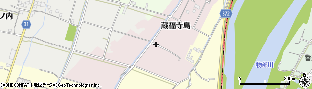 高知県南国市蔵福寺島周辺の地図
