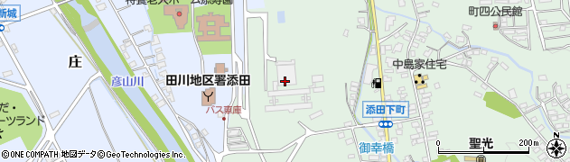 福太郎株式会社　添田町工場周辺の地図