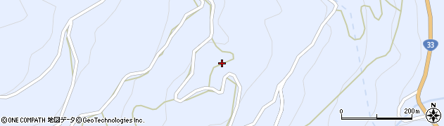 愛媛県上浮穴郡久万高原町日野浦2009周辺の地図