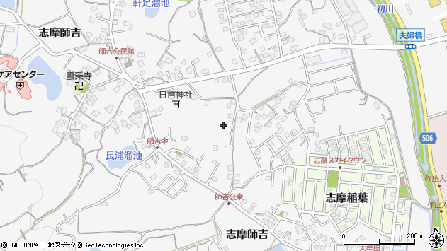 〒819-1314 福岡県糸島市志摩師吉の地図