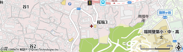 桜坂南公園周辺の地図