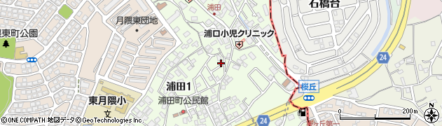 立花寺1号公園周辺の地図