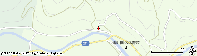 愛媛県喜多郡内子町中川3375周辺の地図