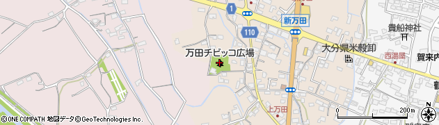 万田チビッコ広場周辺の地図