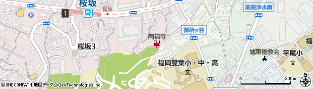 南福寺周辺の地図