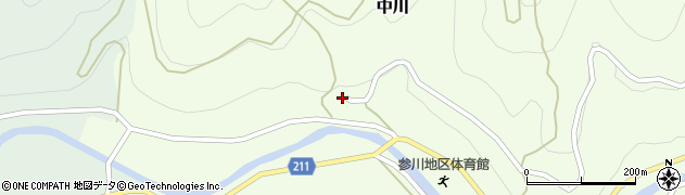 愛媛県喜多郡内子町中川3378周辺の地図