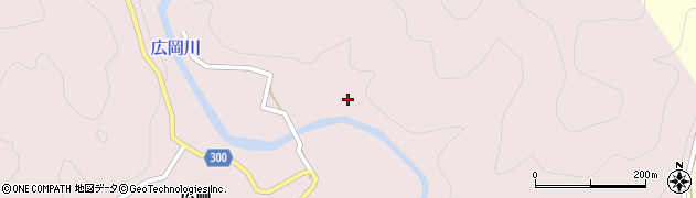 徳島県海陽町（海部郡）広岡（車ノ口）周辺の地図
