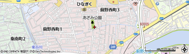 高知県高知市薊野西町周辺の地図