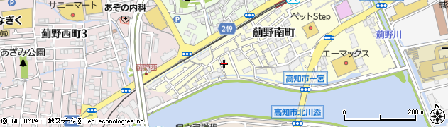 高知県高知市薊野南町10周辺の地図